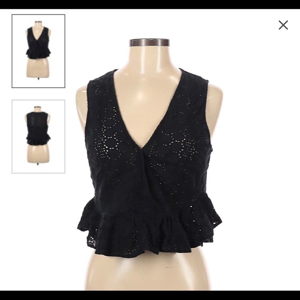 Bcbg eyelet top